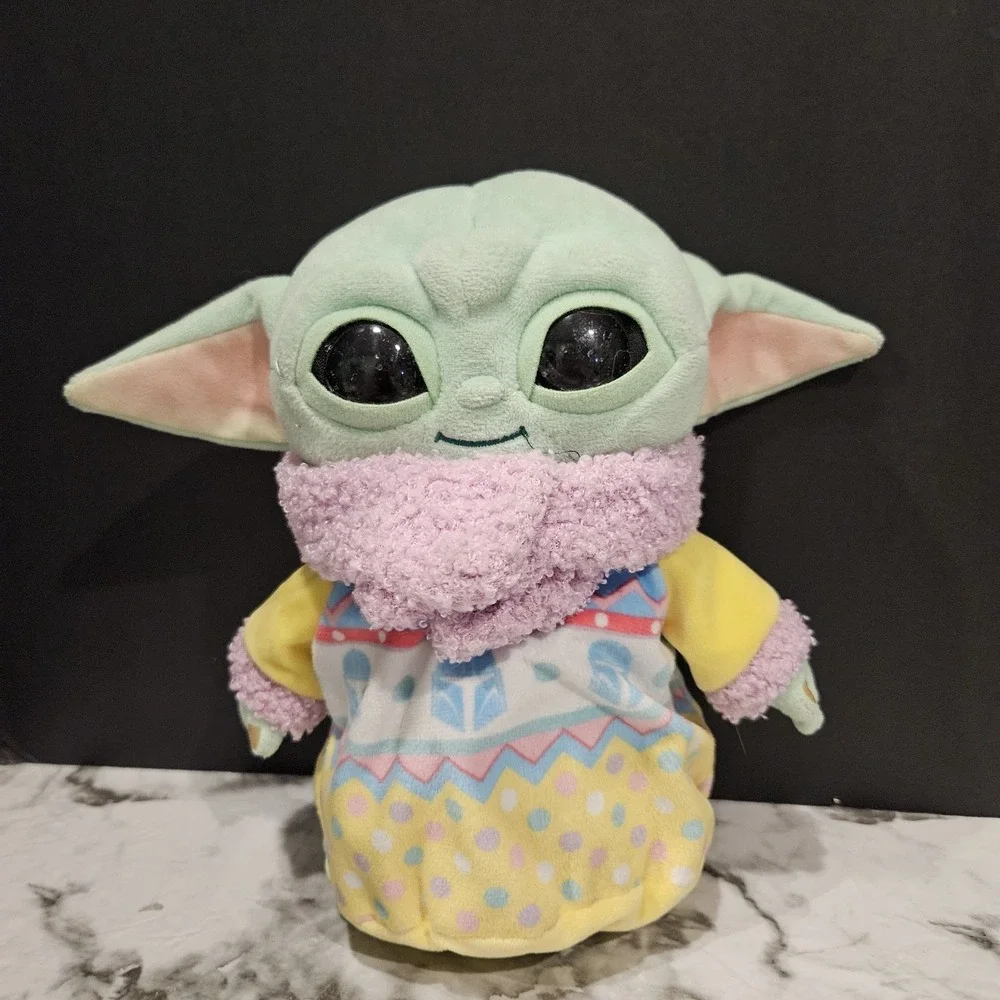 Star Wars Plush Lot Easter Grogu‎ Baby Yoda & Creature Plush Mattel Sound